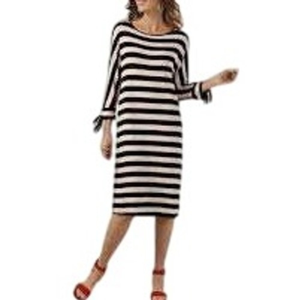 Soft Surroundings‎ Adrift Striped Knit Dress M